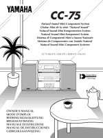 Yamaha CC-75 - Owners Manual 